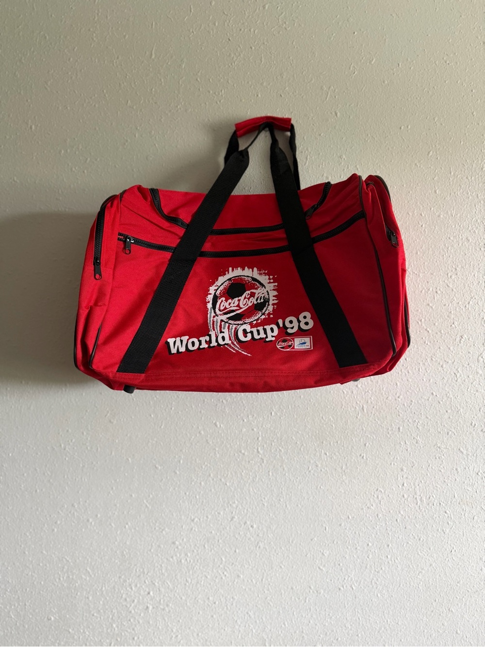 Coca Cola Red World Cup '98 Duffel - Black Straps